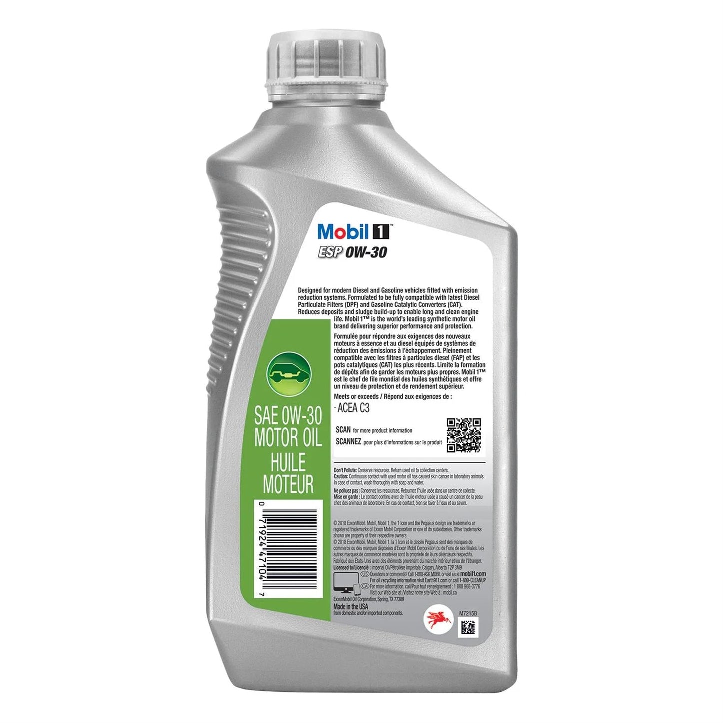 ESP Full Synthetic Motor Oil 0W-30, 1 Quart, Case of 6