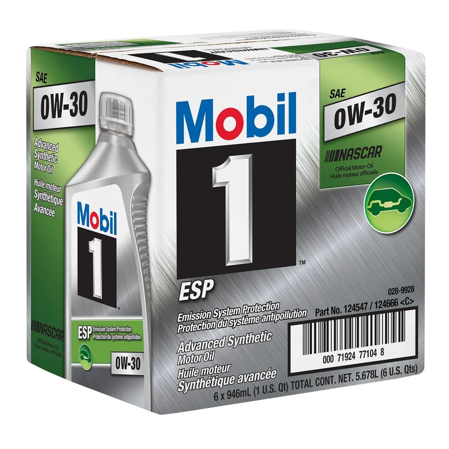 ESP Full Synthetic Motor Oil 0W-30, 1 Quart, Case of 6