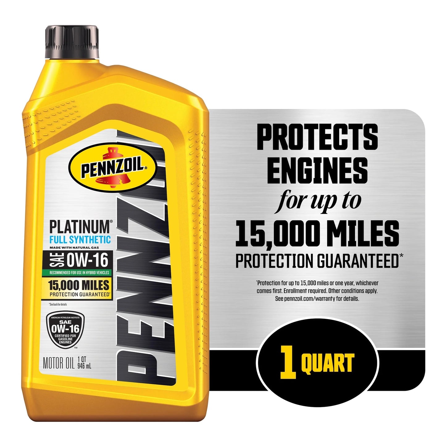 Platinum Full Synthetic 0W-16 Motor Oil, 1 Quart