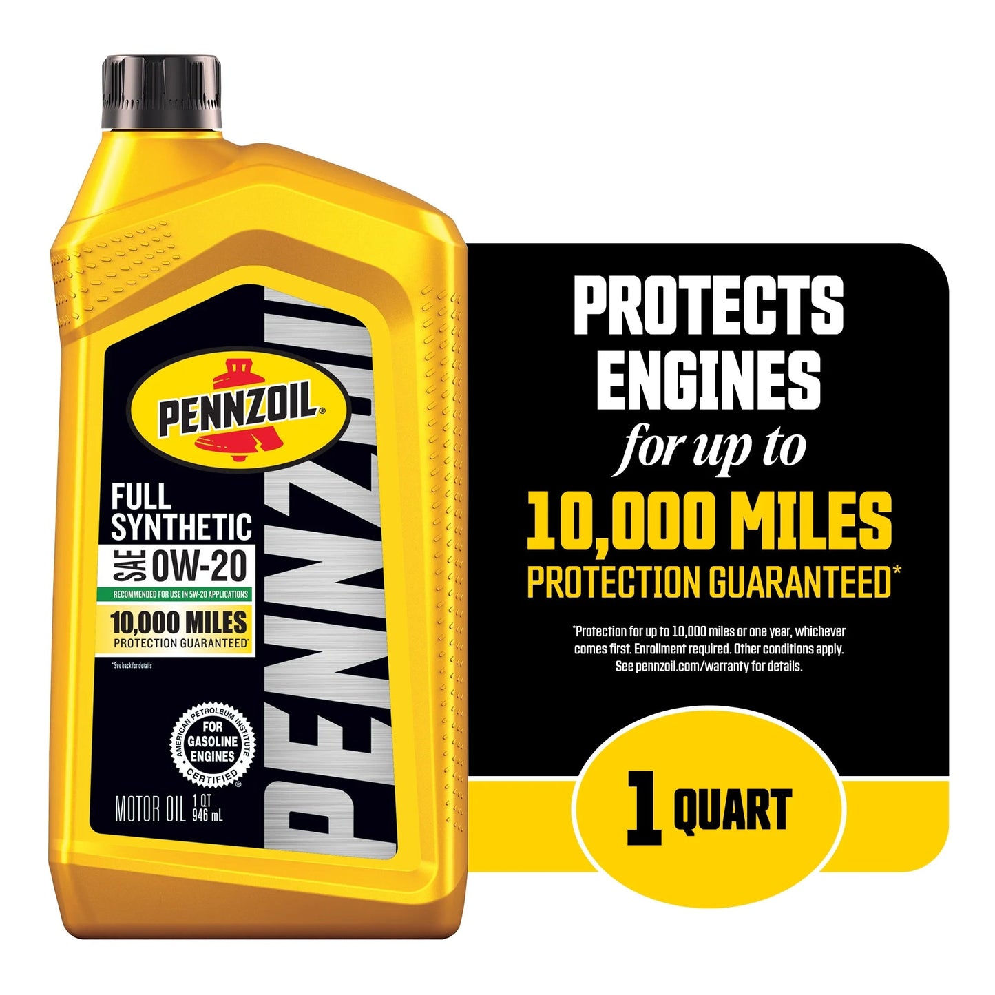 Full Synthetic 0W-20 Motor Oil, 1 Quart