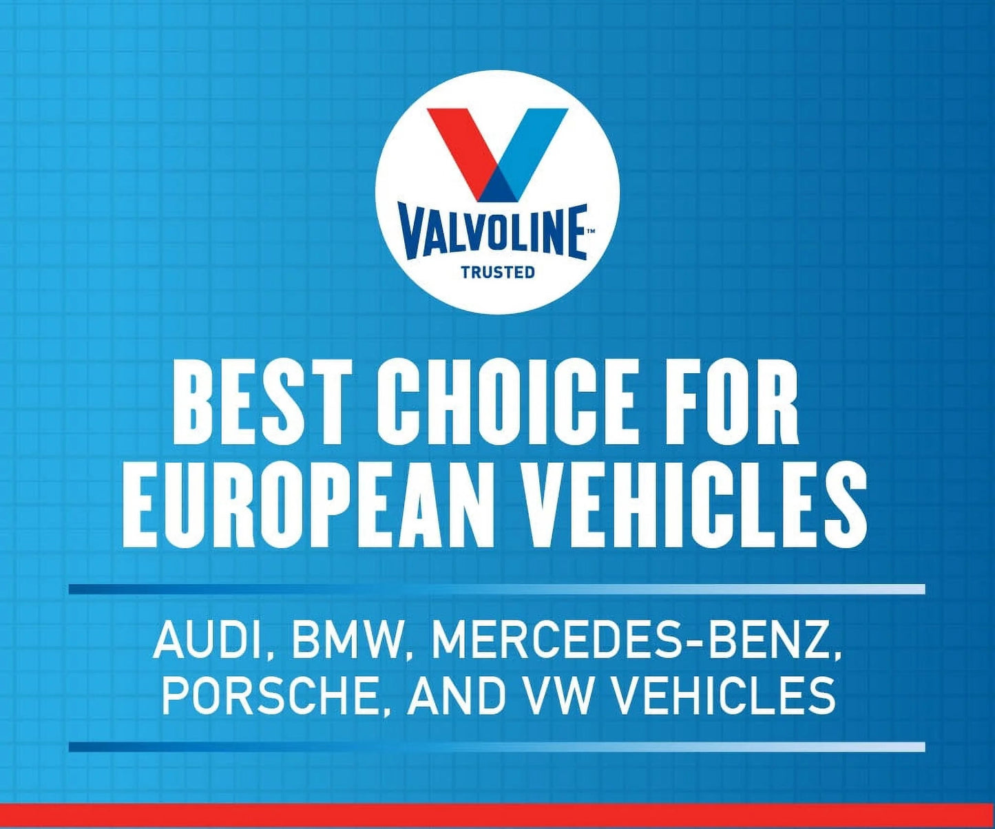 European Vehicle Full Synthetic 0W-40 Motor Oil 5 QT