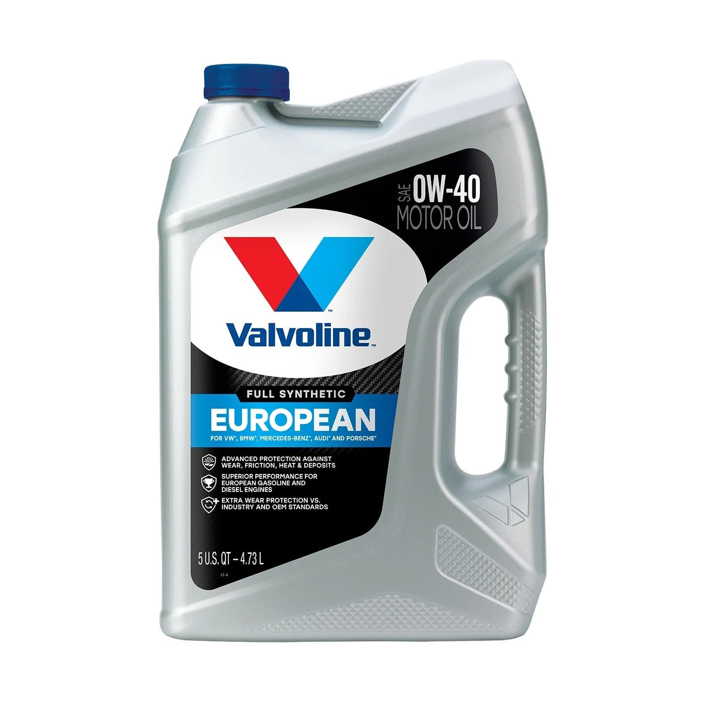 European Vehicle Full Synthetic 0W-40 Motor Oil 5 QT