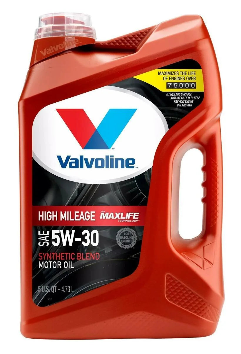 881163 SAE 5W30 High Mileage Motor Oil, Quart