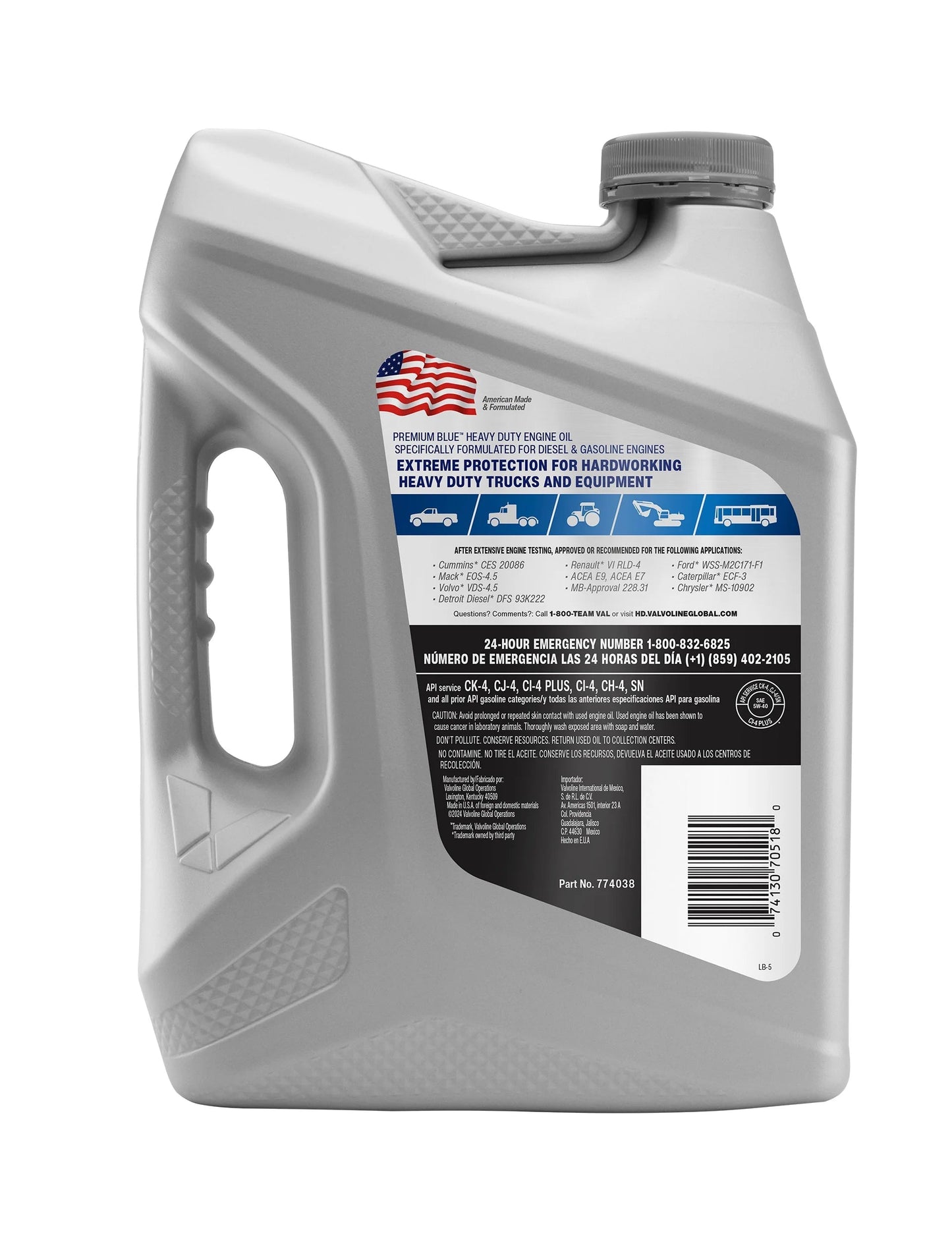 Premium Blue Extreme Full Synthetic Diesel Engine Oil 5W-40