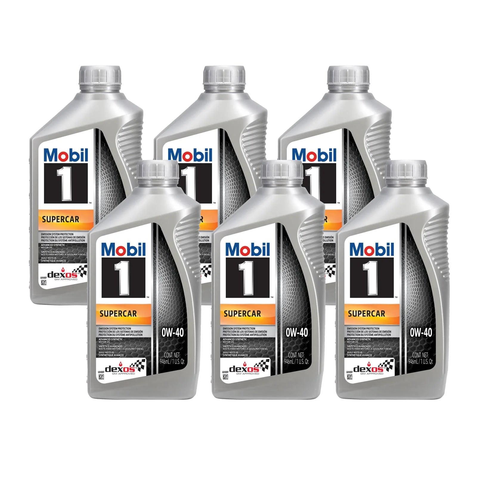 Supercar Full Synthetic Motor Oil, 0W-40, Dexos R, Case/6