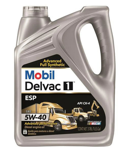 1 112825 Delvac 1 Gallon 1 ESP 5W-40 Full Synthetic Motor Oil