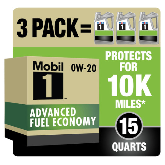 Advanced Fuel Economy Full Synthetic Motor Oil 0W-20, 5 Quart (Pack of 3)