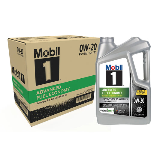 Advanced Fuel Economy Full Synthetic Motor Oil 0W-20, 5 Quart (Pack of 3)