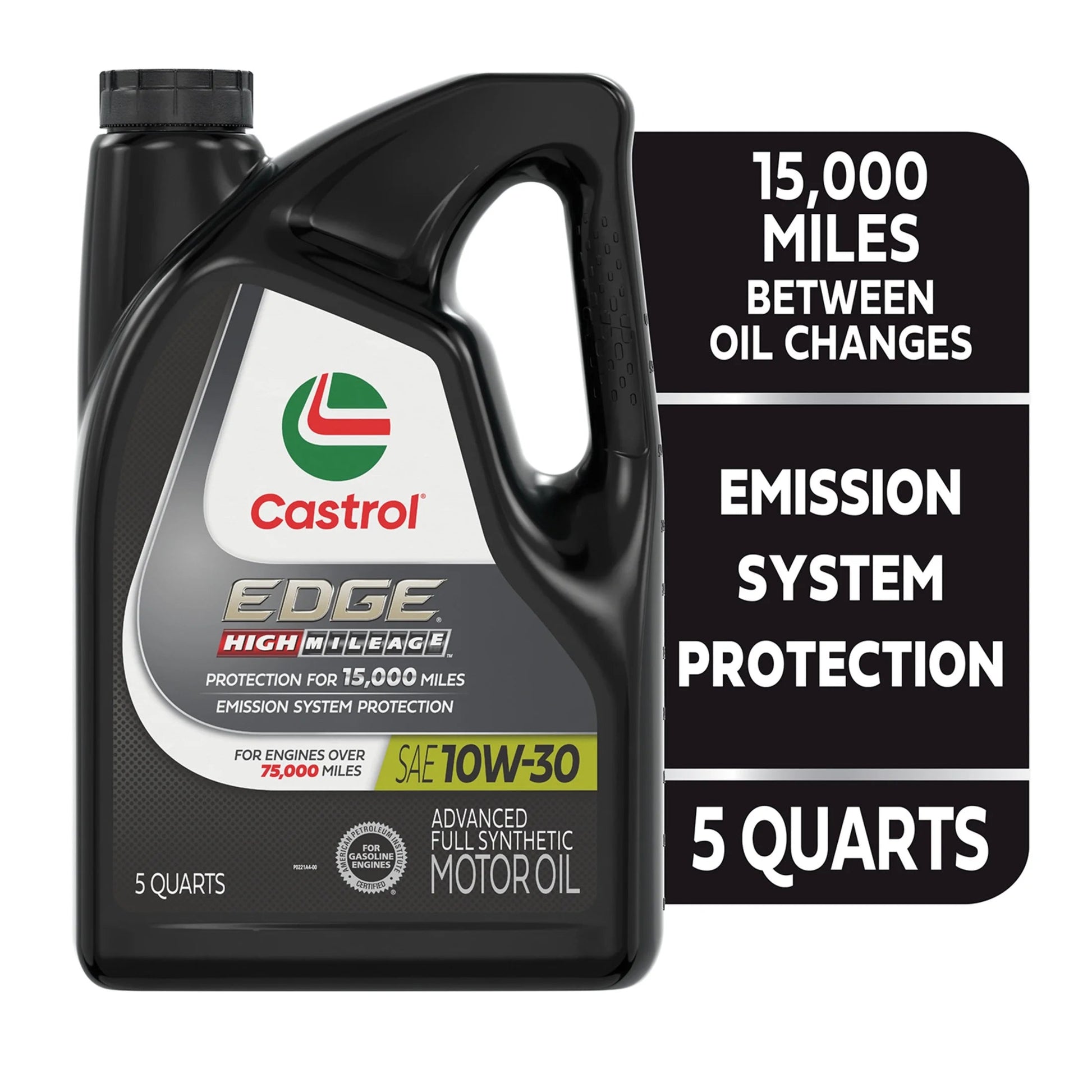 EDGE High Mileage 10W-30 Advanced Full Synthetic Motor Oil, 5 Quarts