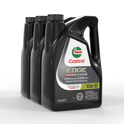 EDGE High Mileage 10W-30 Advanced Full Synthetic Motor Oil, 5 Quarts