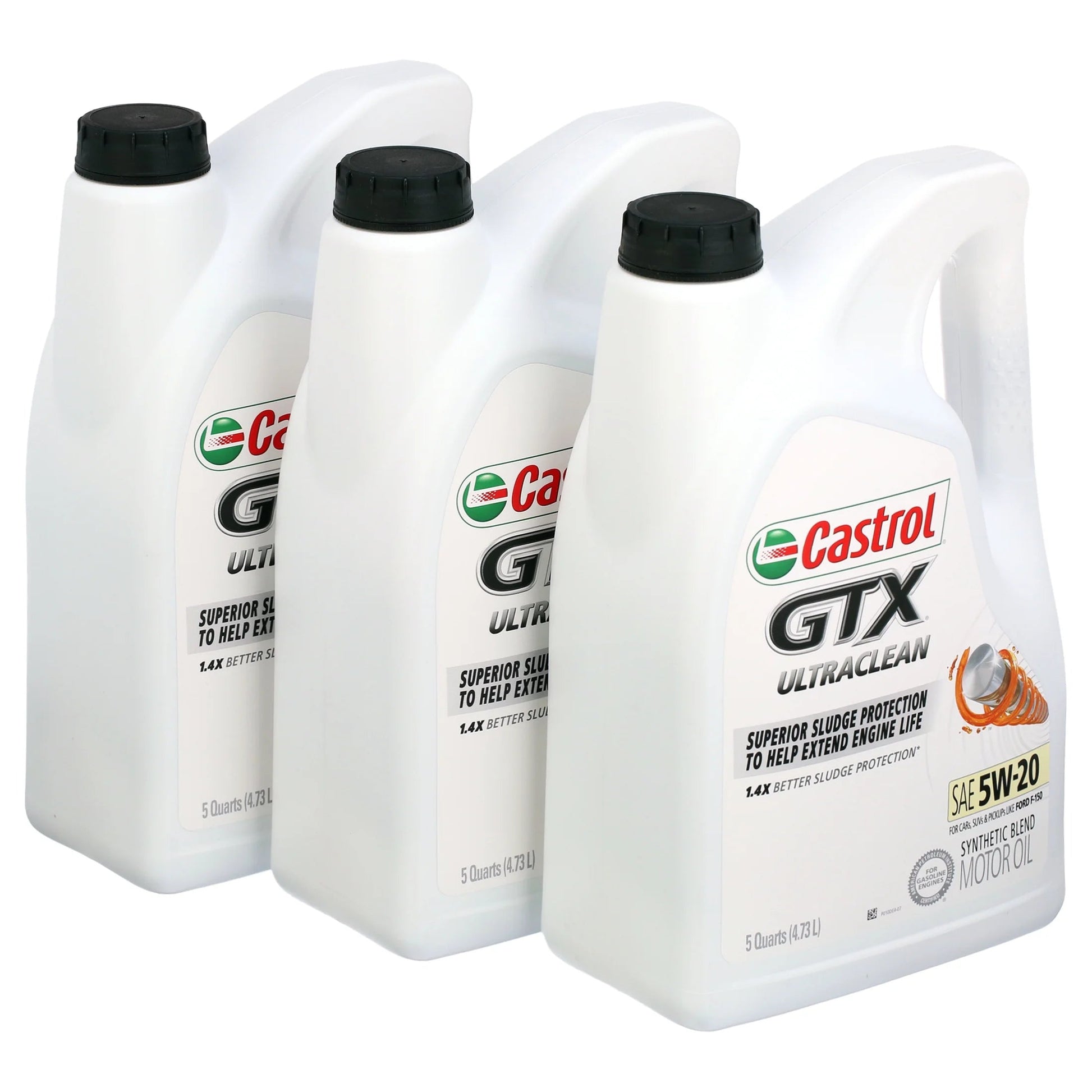 GTX Ultraclean 5W-20 Synthetic Blend Motor Oil, 5 Quarts, Case of 3