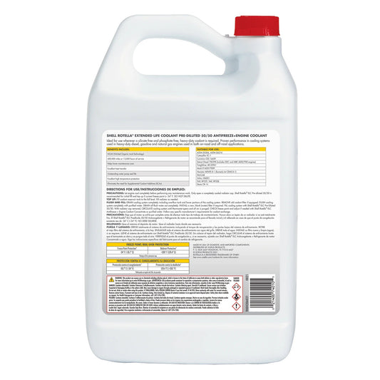Shell  Extended Life ELC Anti-Freeze + Coolant, Pre-Diluted 50/50, 1 Gallon