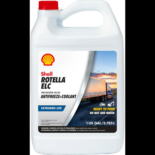 Shell  Extended Life ELC Anti-Freeze + Coolant, Pre-Diluted 50/50, 1 Gallon