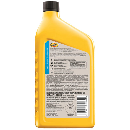 Platinum Euro 5W-40 Full Synthetic Motor Oil, 1 Quart