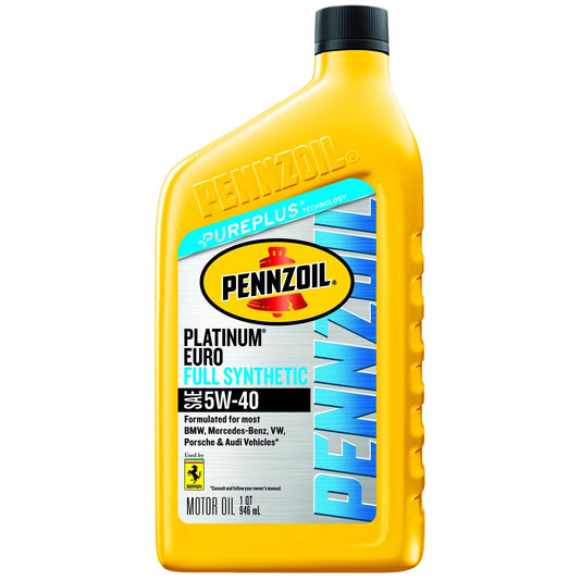 Platinum Euro 5W-40 Full Synthetic Motor Oil, 1 Quart