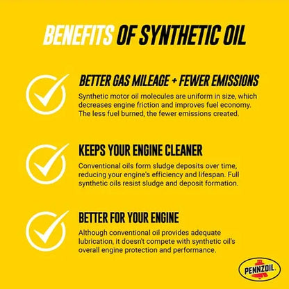 Platinum Full Synthetic 5W-30 Motor Oil (5-Quart, Single)