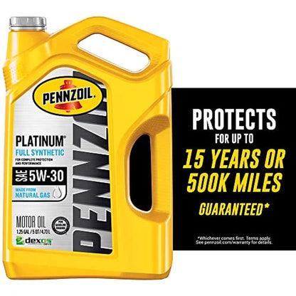 Platinum Full Synthetic 5W-30 Motor Oil (5-Quart, Single)