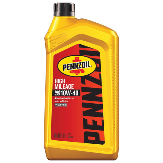 High Mileage 10W-40 Motor Oil, 1 Quart