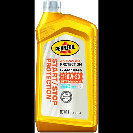 Start/Stop Protection Full Synthetic 0W-20 Motor Oil, 1 Quart