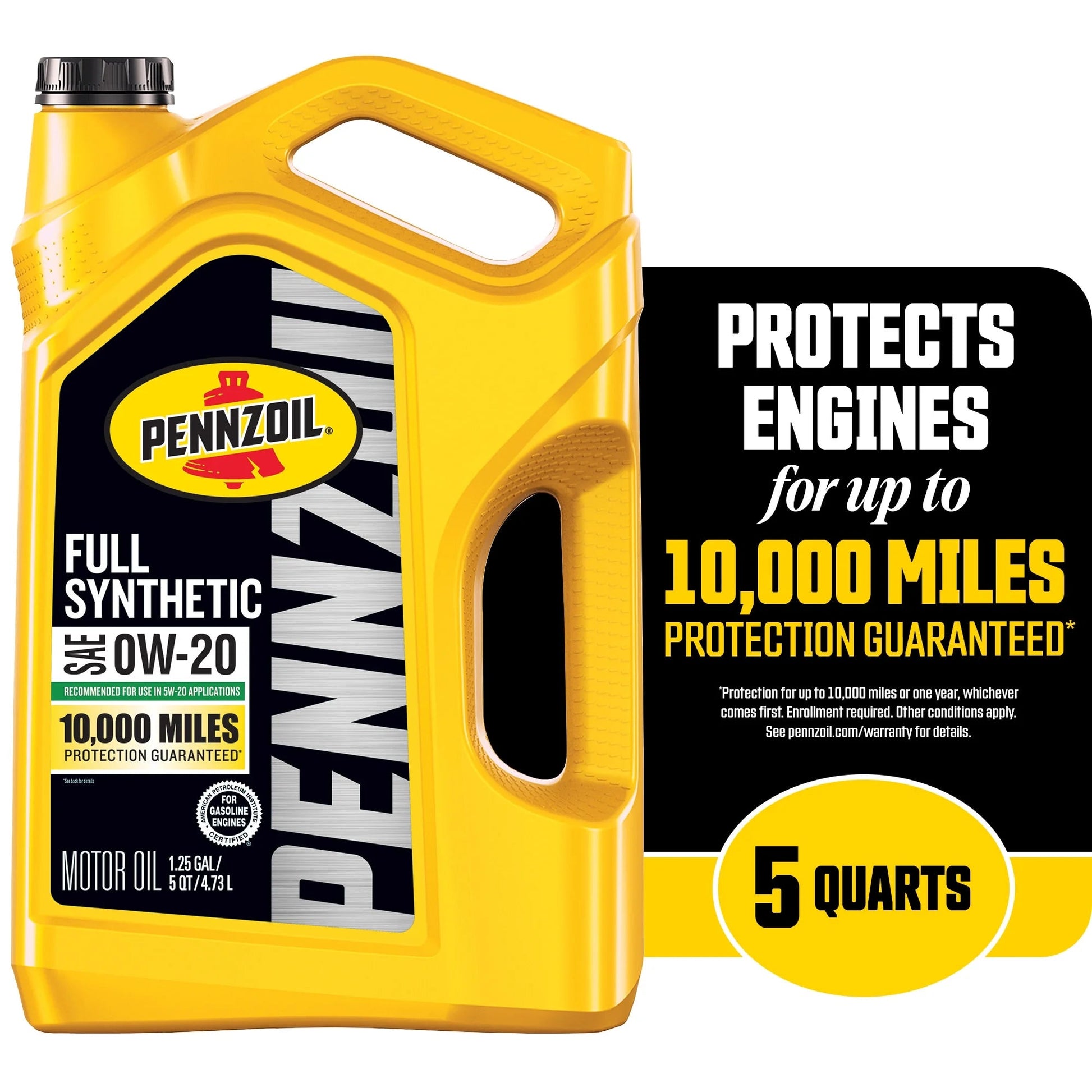 Full Synthetic 0W-20 Motor Oil, 5 Quart