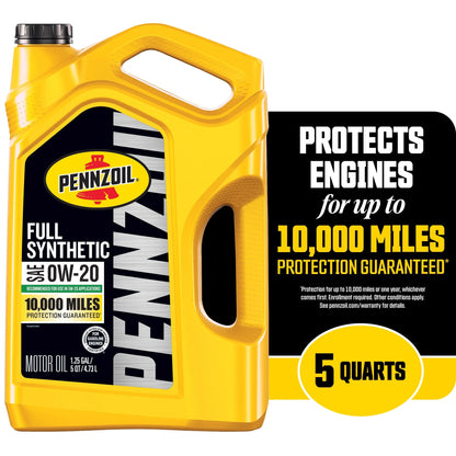 Full Synthetic 0W-20 Motor Oil, 5 Quart