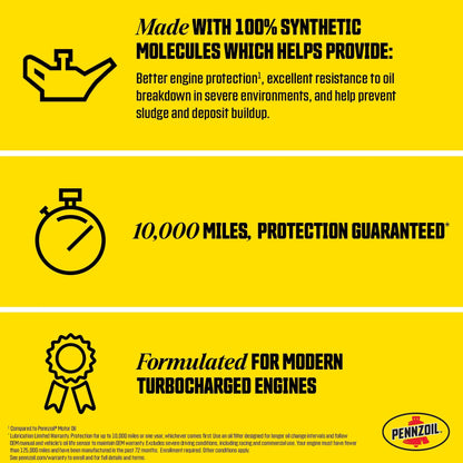 Full Synthetic 0W-20 Motor Oil, 5 Quart
