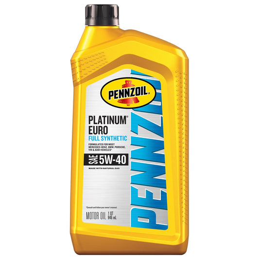 Platinum Euro Full Synthetic 5W-40 Motor Oil, 1 Quart