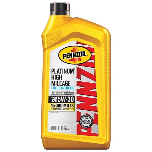 Platinum High Mileage Full Synthetic 5W-30 Motor Oil, 1 Quart