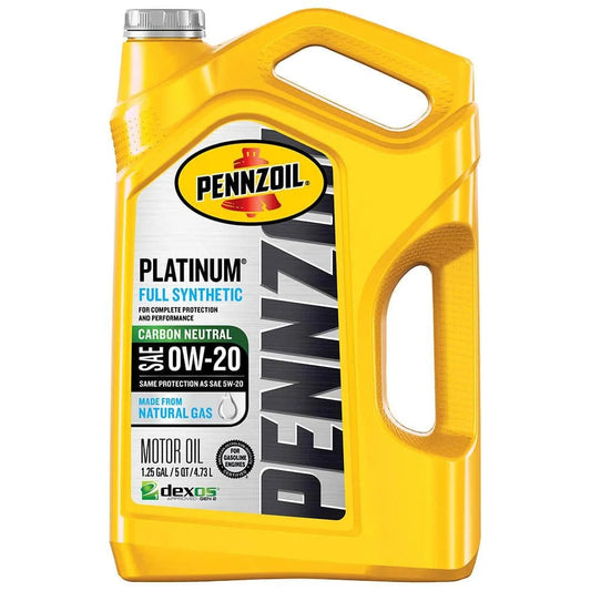Platinum SAE 0W-20 Full Synthetic Motor Oil 5 Qt.