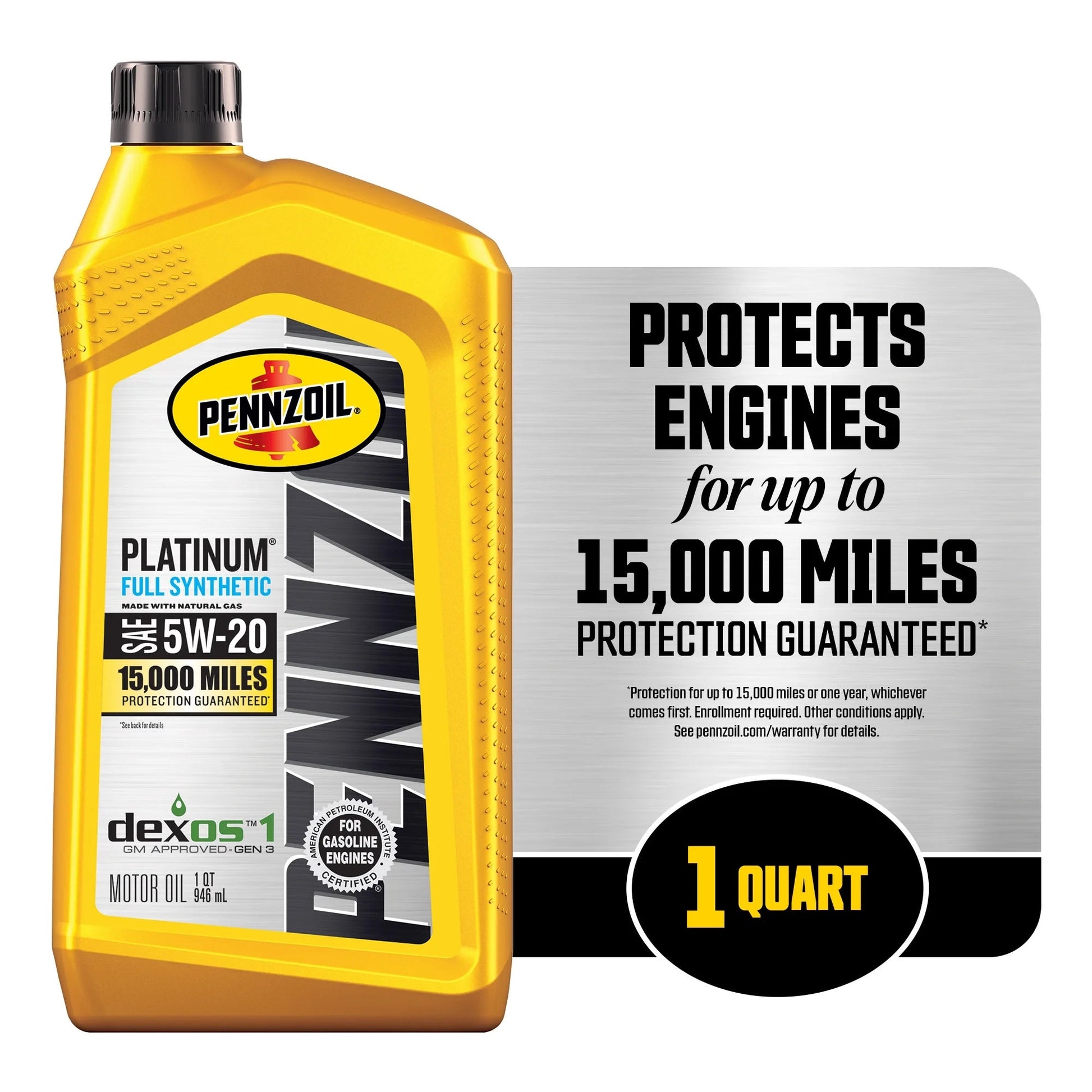 Platinum Full Synthetic 5W-20 Motor Oil, 1 Quart