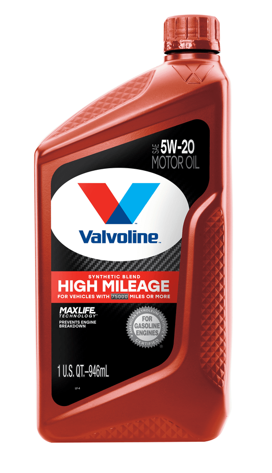High Mileage Maxlife 5W-20 Synthetic Blend Motor Oil 1 QT
