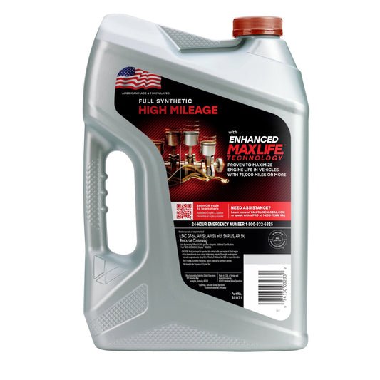Full Synthetic High Mileage with Maxlife Technology 5W-20 Motor Oil 5 QT