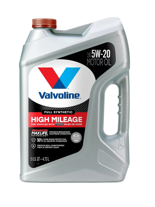 Full Synthetic High Mileage with Maxlife Technology 5W-20 Motor Oil 5 QT