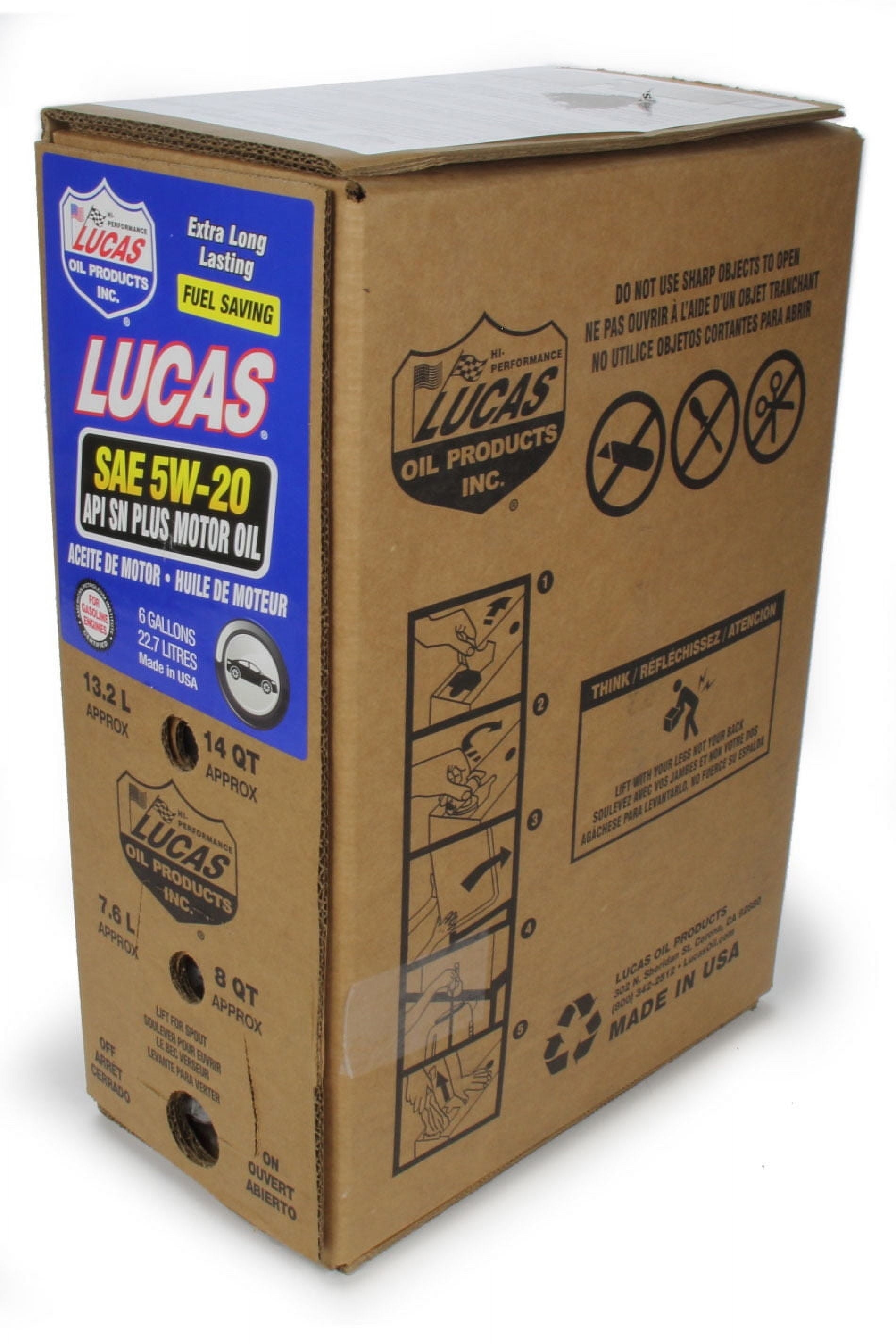 18001 6 Gallon SAE 5W-20 Engine Oil